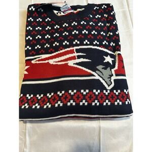 FOCO NFL New England Patriots Busy Block Ugly Sweater - NWT Mens 2XL